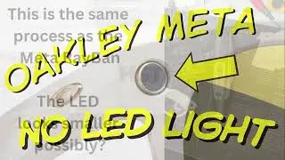 How to Disable the OAKLEY Meta LED Recording Light