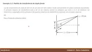Física 4 - Unidade III: 03 - Interferência (Exemplos)