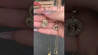 Gorgeous gift idea: stylish initial necklaces #fashion