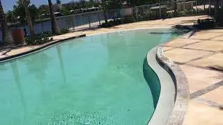 Anti Slip, Non Slip application on Travertine Pool Deck