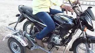 eOnekart Side Wheel Attachment Kit for Handicapped Bike | Easy Bajaj Platina Fitting + Stability