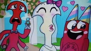 Hornstromp Rainbow Friends, But RED Uses MIND CONTROL?! & SYRINGENELLA Falls in LOVE?! &