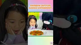 Sari #Shorts: Rainbow Skittles Science Experiment | Fun and Easy Science Experiments for Kids