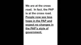 Do you see HOPE in Forward Singapore? Do you see CHANGE in Forward Singapore?