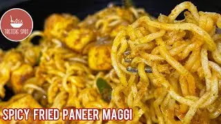 Spicy Fried Paneer Maggi Noodles|Paneer Maggi|Masala Paneer Noodles Recipe