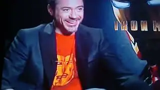 Interviewing Actor Robert Downey Junior for Marvel Jon Favreau's 'IRONMAN' 2008 Chuck the MovieGuy