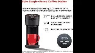 solo coffee maker reusable pod 2022
