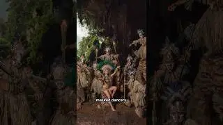Древние наскальные рисунки, похожие на космические скафандры.