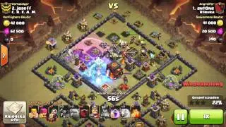 Clash of Clans - TH10 Epic War Base 275 Walls - with replay