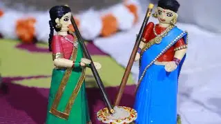 Quilling Pasupu kotnam dolls | Traditional dolls #tejuarts #artbytejaswi