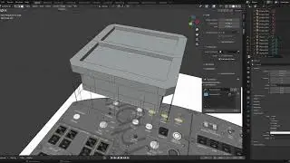 Timelapse of how i modelled the overhead panel of the 787-9 cockpit of FFS demo