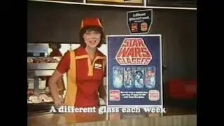 1978 Star Wars Glasses at Burger King Commercial