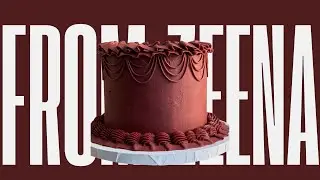 Burgundy Cake 🍒 | Full Cake Decorating | Episode 1 | FROM ZEENA