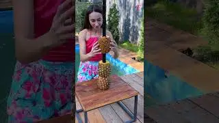 A giant fake palm tree made of pineapples #shorts