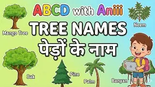 Names of Trees with Pictures | Pedon ke Naam | Tree Vocabulary for Children