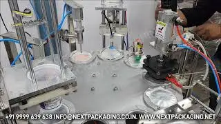 High-Speed Lassi & Yogurt Filling: Automatic Rotary Machine with Inkjet Printing | Cup packing m/c