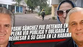 Yoani Sánchez fue detenida en plena vía pública y obligada a regresar a su casa en La Habana.