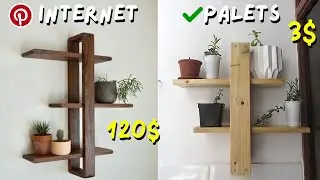 COMO HACER PORTA MACETAS con MADERA de PALETS, TARIMAS - DIY