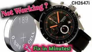 Fossil CH2647i Battery Change Full Guide | Quick & Safe Method!