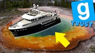 PRINTERS CACHÉS DANS UN YACHT SUR UN LAC D'ACIDE ! GMOD DarkRP