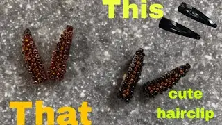 Cute 🥰 DIY| beautiful hairclip decoration| golden heart creation