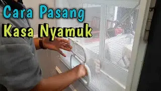 CARA PASANG KASA NYAMUK CUSTOM MAGNETIC DI JENDELA ALUMUNIUM | PesanGorden.id