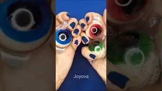 Eye Candy Explosion! Satisfying ASMR Popping Sounds 👁🍬 #mukbang #eating #oddlysatisfying #scary