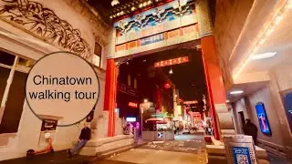 4K Ultra HD | Melbourne CBD Virtual Walking Tour | Exhibition St and Chinatown | Busy Saturday Night