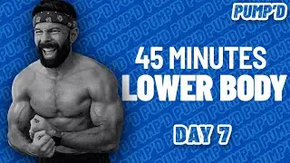 45 Minute Lower Body - DB Only Workout | PUMP'D - DAY 7
