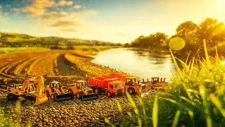 Tiny Machines at Sunset Go on a Wild Mission 🚜✨ | Funny Virtual World Stories