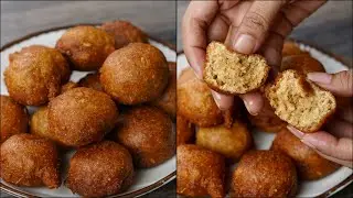 Easy Wheat Flour Bonda | Easy Flour Snacks Recipe | How To Make Gulgula | Bonda Snacks Recipe