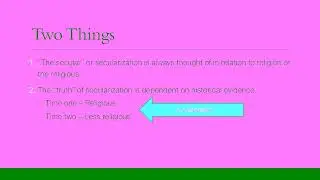 VIDEO Lecture Chapter 3:  The 