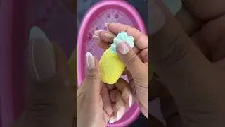 Tiny pineapple bath bomb #Satisfying #Shorts #ASMR