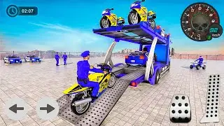 Police Moto Bike Transport Truck Simulator - Offroad Police Transporter Truck - #2 Android Gameplay
