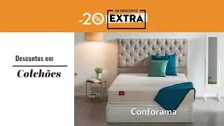 N&atilde;o perca um -20% EXTRA de desconto em sof&aacute;s e colch&otilde;es!