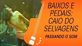 Os baixos e os pedais do Caio do Selvagens à Procura de Lei