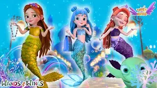 Underwater Shopping Day Out with Who?? A Surprise Guest | Dress Up Song | Wands & Wings