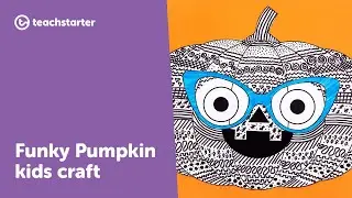 Funky Pumpkin Craft For Kids