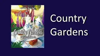 Country Gardens by Coloring Book Cafe Coloring Book Flip Through