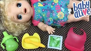 Feeding Baby Alive Happy Hungry Baby Peas Doll Food