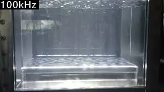 Ultrasonic 40kHz, 100kHz, 40k&100kHzcavitation video