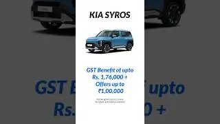 Kia Offers After GST Update #cars #kia #india
