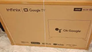 Infinix 65GU2Q 165 cm (65 inch) QLED Ultra HD (4K) Smart Google TV #infinix #unboxing #tv #viral #re