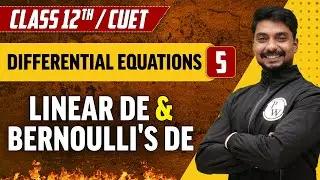 Differential Equations 05 | Linear DE & Bernoulli's DE | Class 12th/CUET