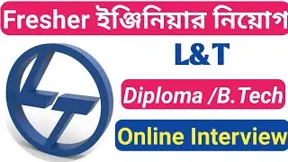 L&T Recruitment | Fresher Engineer job in india | Diploma /B.Tech Eligible|&nbsp; Fresher Recuitment |