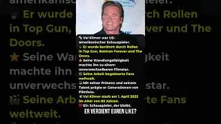 Ein Star mit Kultstatus &ndash; Abschied von Val Kilmer