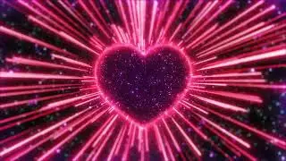 Heart Background, Heart Light Burst, Fuchsia Pink Heart, TikTok Trend⚡ (Virtual Background)