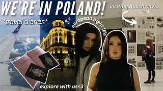 Visiting AUSCHWITZ *real camp grounds*, exploring POLAND, Polish night life… *VLOG*