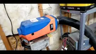 Chinese Diesel Heater Test in the winter big garage