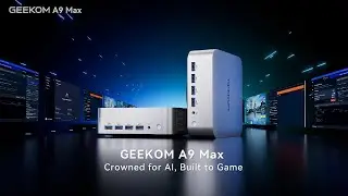 GEEKOM A9 Max - AMD's New AI Monster (80 TOPS) | IceBlast 2.0 Cooling | Quad 4K Gaming!#computer